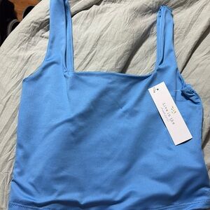 Blue tank top size small with tags